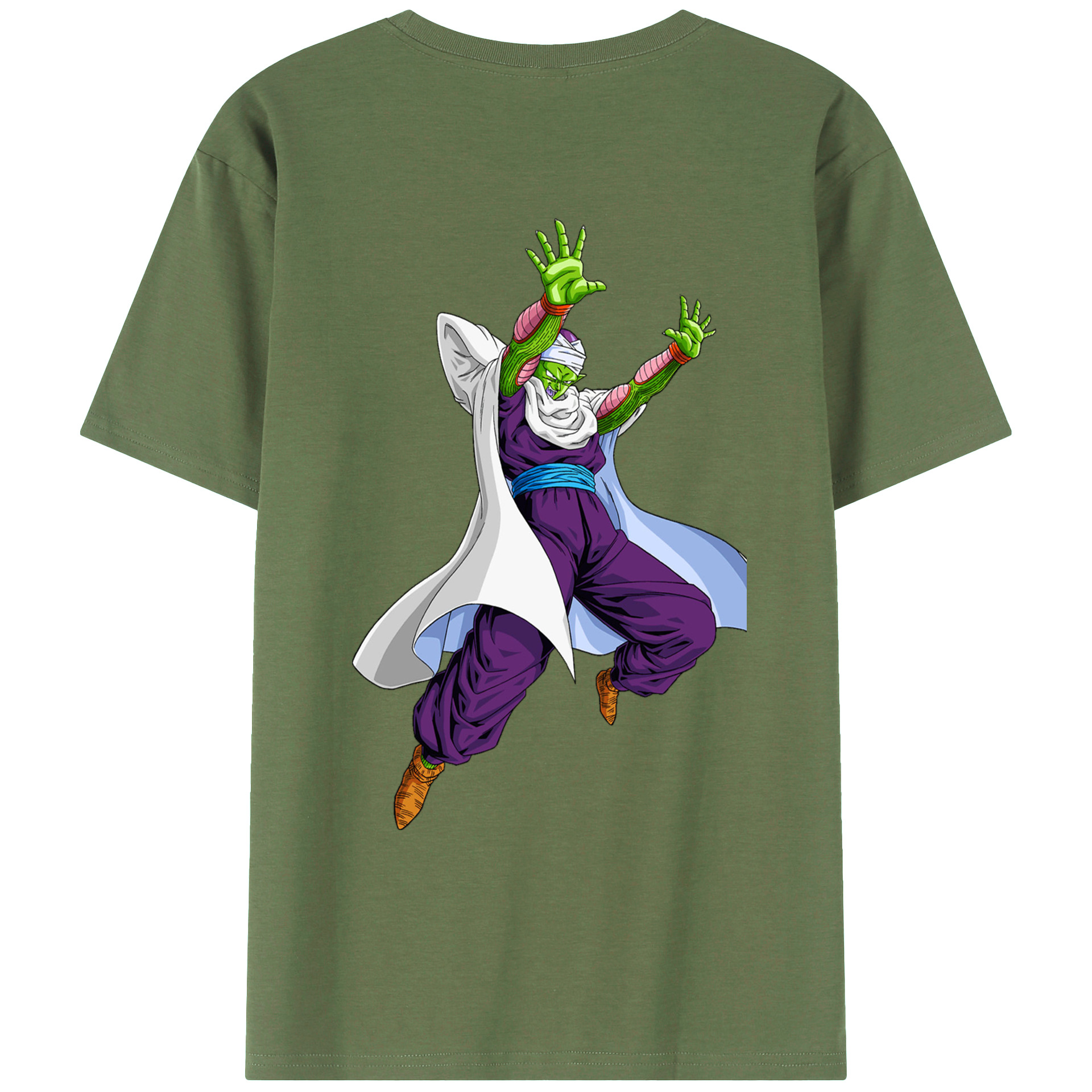 （画像用） ドラゴンボール ピッコロ DRAGON BALL Piccolo 綿100％ メンズ半袖Tシャツ（バックプリント） 通気性